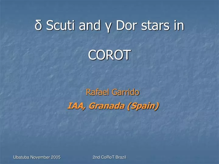 scuti and dor stars in corot