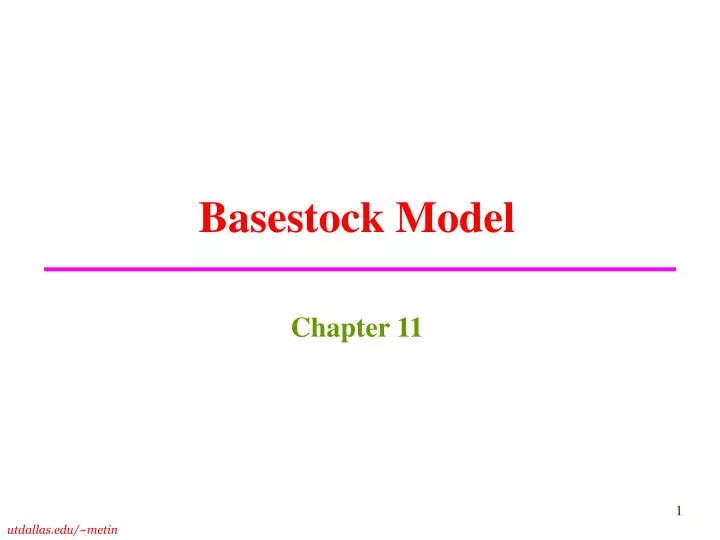 basestock model