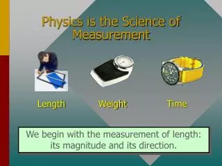 Physics is the Science of Measurement