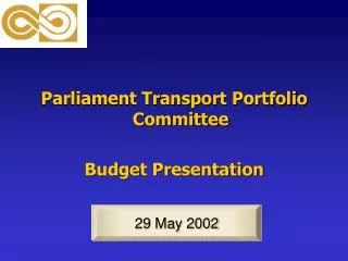Parliament Transport Portfolio Committee Budget Presentation