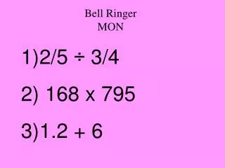 Bell Ringer MON