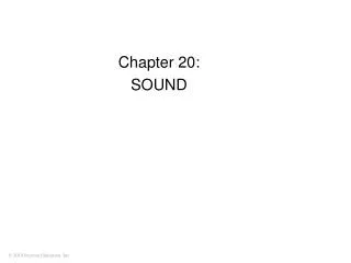 Chapter 20: SOUND