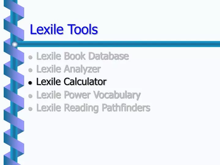 lexile tools