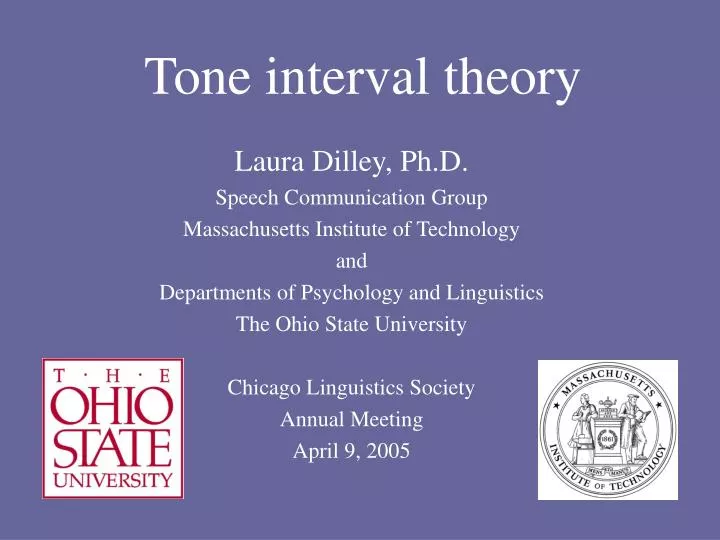 tone interval theory