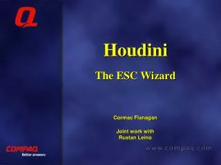 Houdini The ESC Wizard