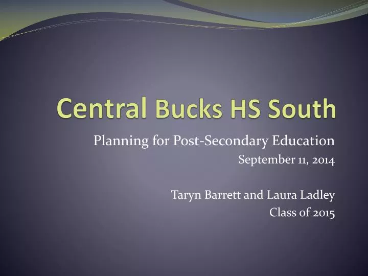 central bucks hs south