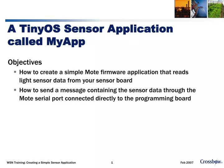 a tinyos sensor application called myapp