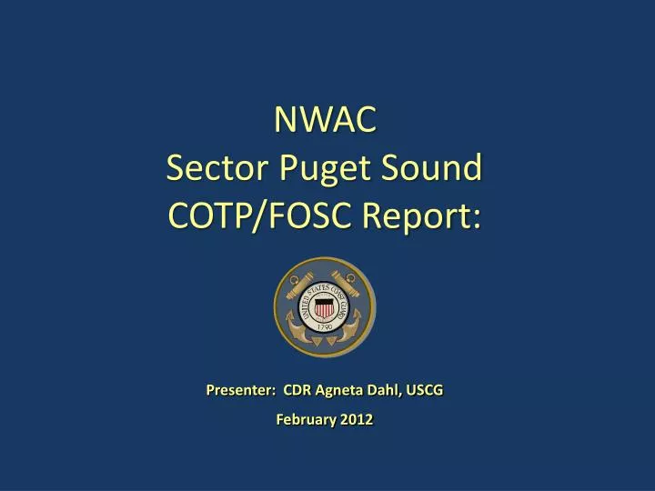 nwac sector puget sound cotp fosc report