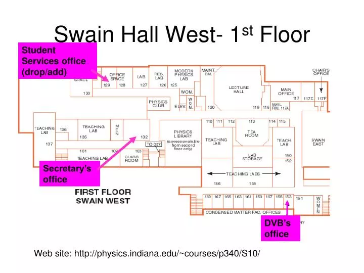 swain hall west 1 st floor