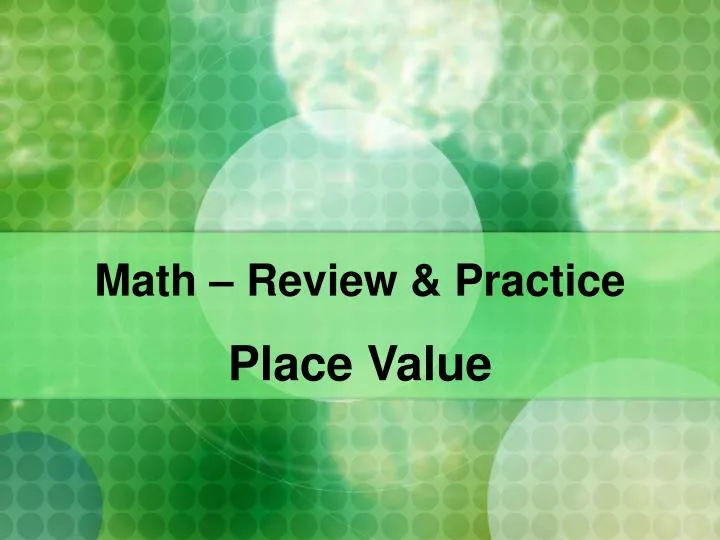 math review practice