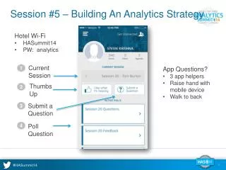 Session #5 – Building An Analytics Strategy