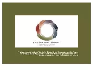 The Global Summit Empowering the Inevitable Partnership of Humanity