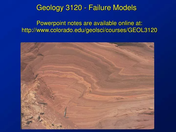 geology 3120 failure models