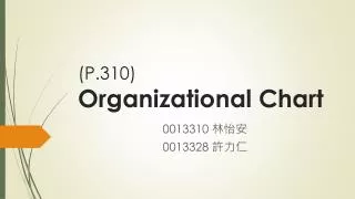 (P.310) Organizational Chart