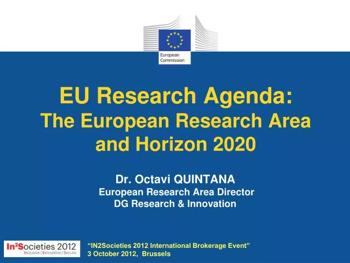eu research agenda the european research area and horizon 2020