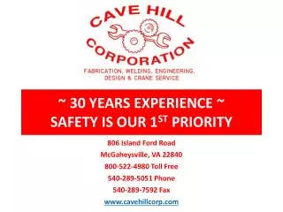 ~ 30 YEARS EXPERIENCE ~ SAFETY IS OUR 1 ST PRIORITY