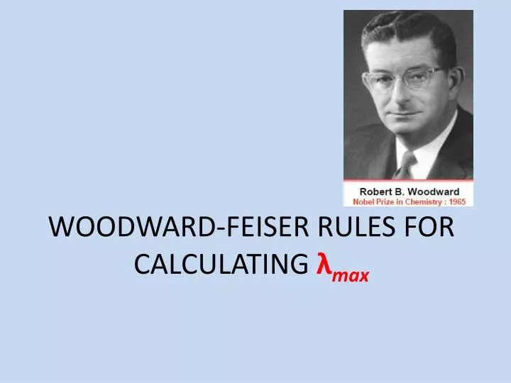 woodward feiser rules for calculating max