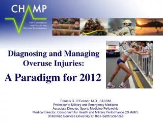 Diagnosing and Managing Overuse Injuries:
