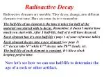 Radioactive Decay - slide 1