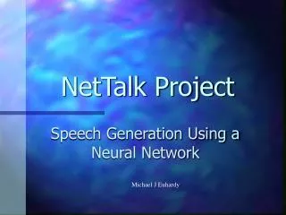 NetTalk Project
