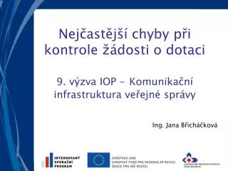 Ing. Jana Břicháčková
