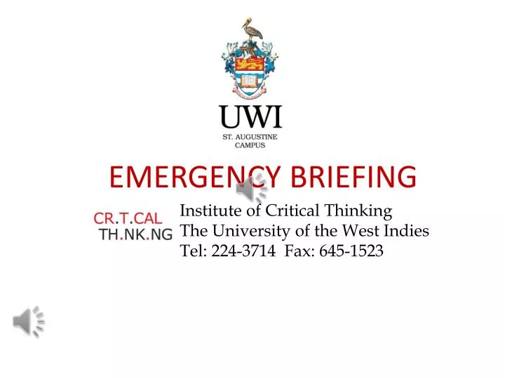 emergency briefing