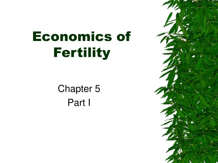 economics of fertility
