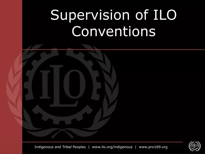 supervision of ilo conventions