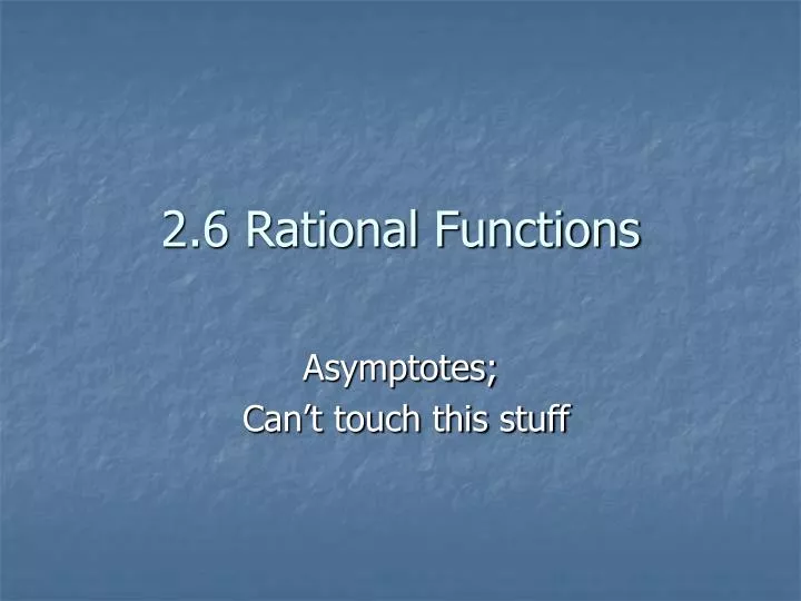 2 6 rational functions