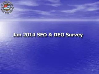 Why Survey? 	No hard data on SEO opinions 	Build cohesiveness 	Better redirect our efforts