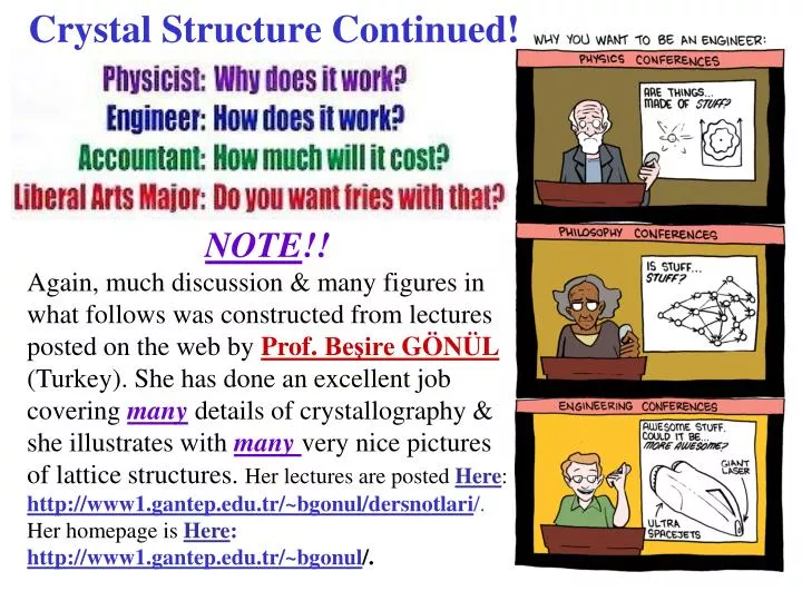 crystal structure continued