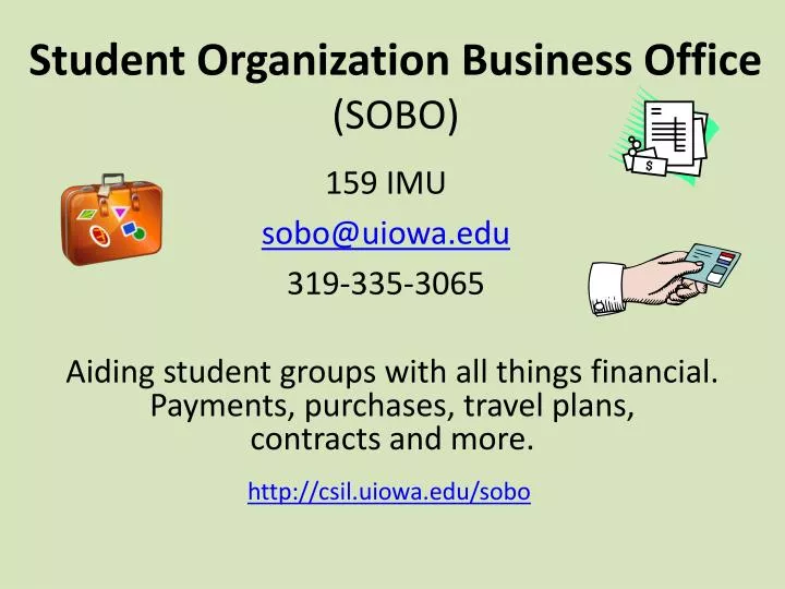 student organization business office sobo