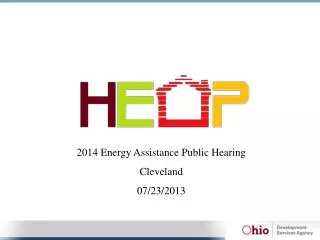 2014 Energy Assistance Public Hearing Cleveland 07/23/2013