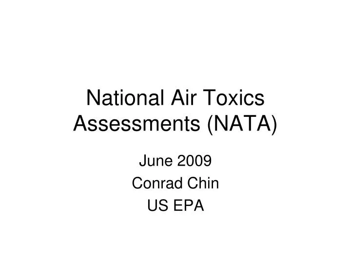 national air toxics assessments nata