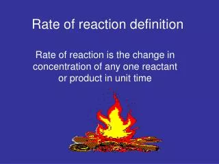 Rate of reaction definition