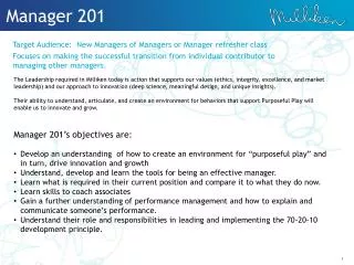 Manager 201