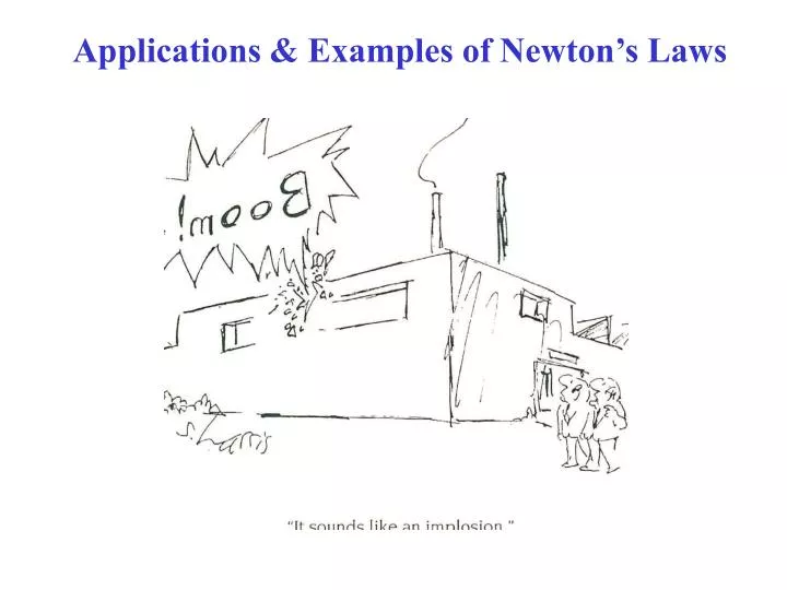 applications examples of newton s laws