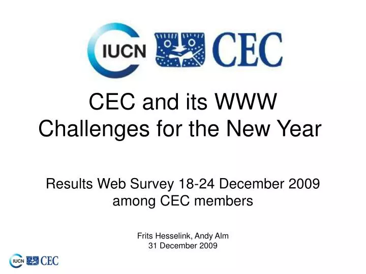 cec and its www challenges for the new year