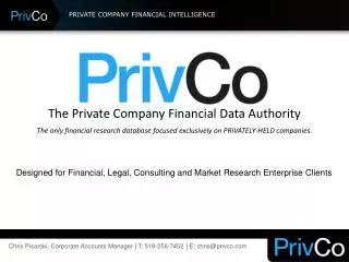 PRIVATE COMPANY FINANCIAL INTELLIGENCE
