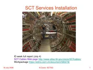 SCT Services Installation