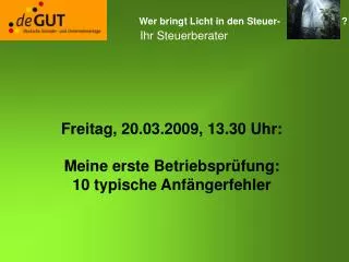 wer bringt licht in den steuer