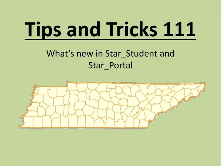 tips and tricks 111