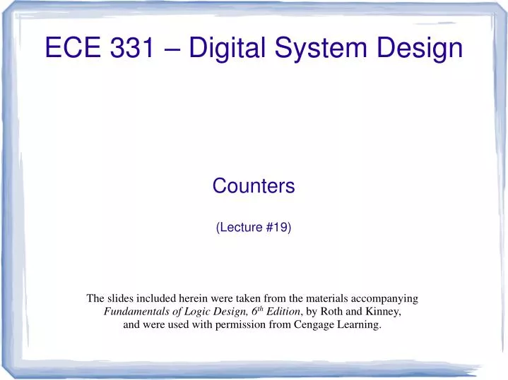 counters lecture 19