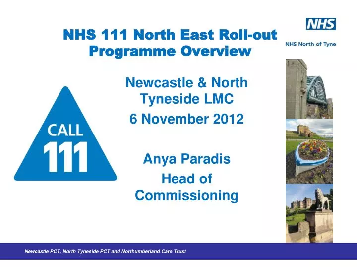 nhs 111 north east roll out programme overview