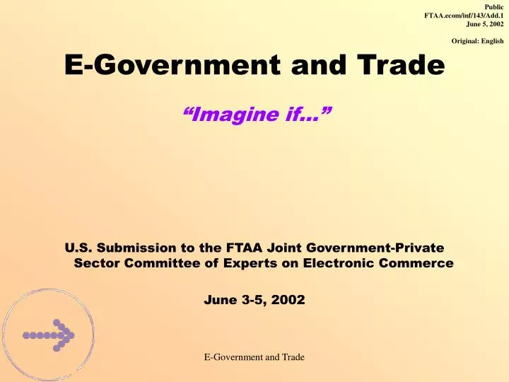 e government and trade imagine if