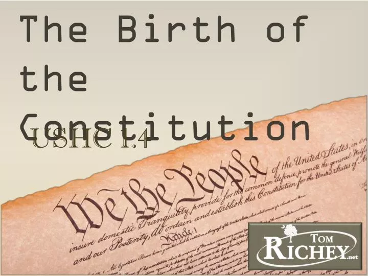 the birth of the constitution