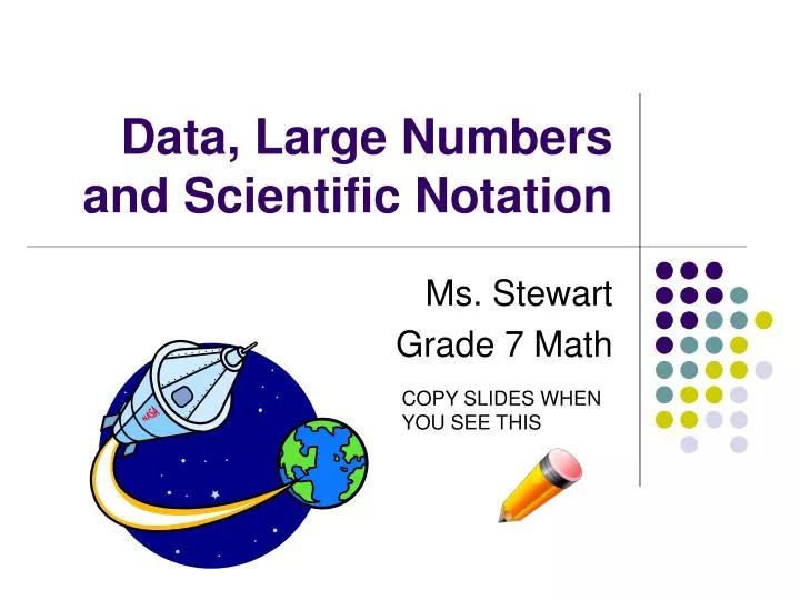 data large numbers and scientific notation