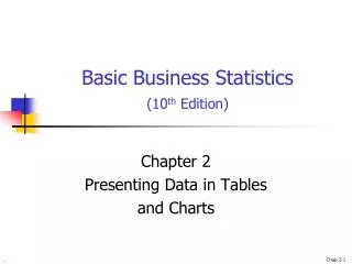 Basic Business Statistics (10 th Edition)