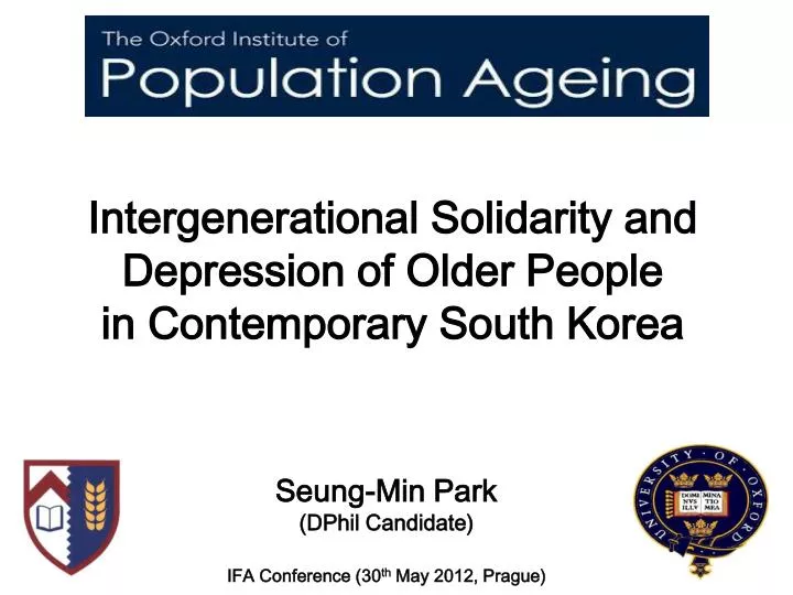 intergenerational solidarity and depression of older people in contemporary south korea