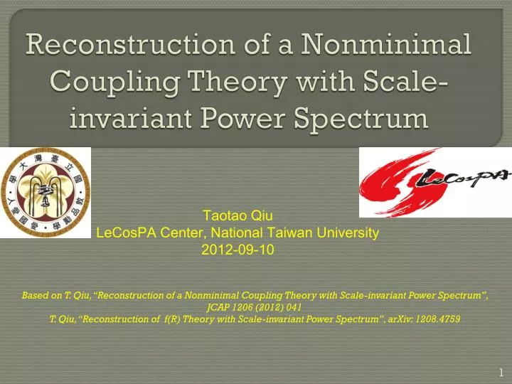 reconstruction of a nonminimal coupling theory with scale invariant power spectrum